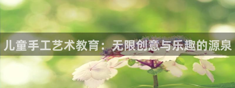 凯捷体育娱乐代理怎么样：儿童手工艺术教育：无限创意与