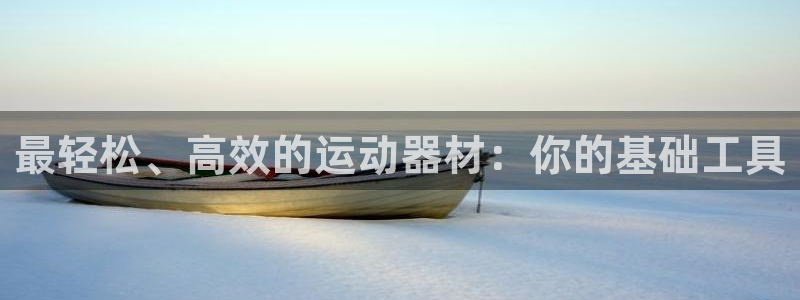 凯捷体育平台注册：最轻松、高效的运动器材：你的基础工
