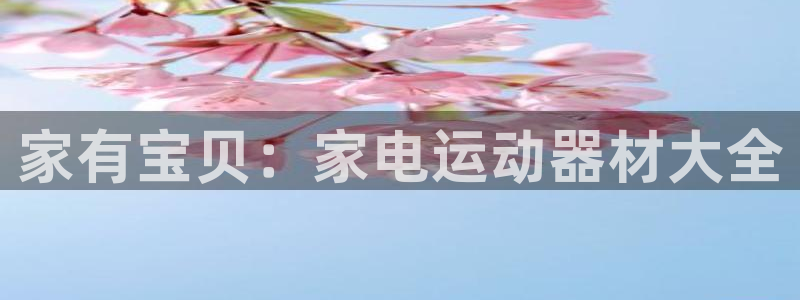 凯捷体育娱乐40996：家有宝贝：家电运动器材大全