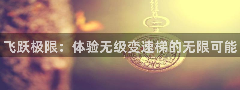 凯捷体育平台注册流程视频：飞跃极限：体验无级变速梯的