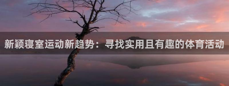 凯捷体育软件：新颖寝室运动新趋势：寻找实用且有趣的体育活动