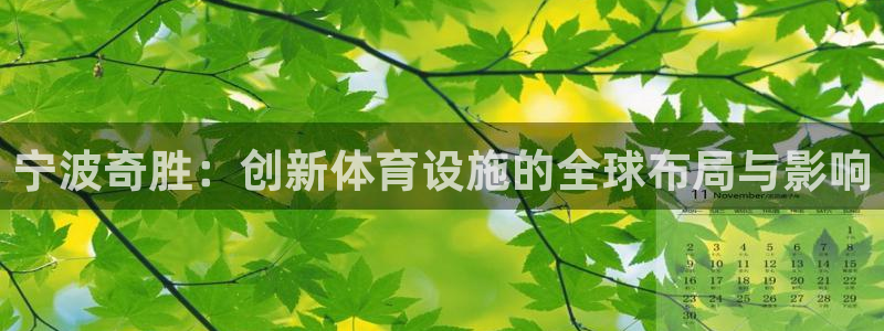 凯捷体育：宁波奇胜：创新体育设施的全球布局与影响
