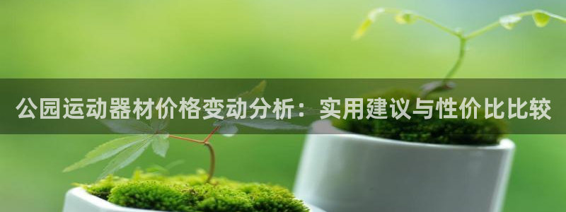 凯捷体育平台APP：公园运动器材价格变动分析：实用建