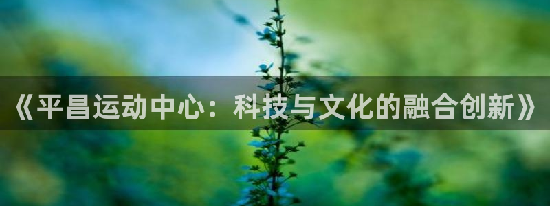 凯捷体育招商电话是多少号码：《平昌运动中心：科技与文化的融合